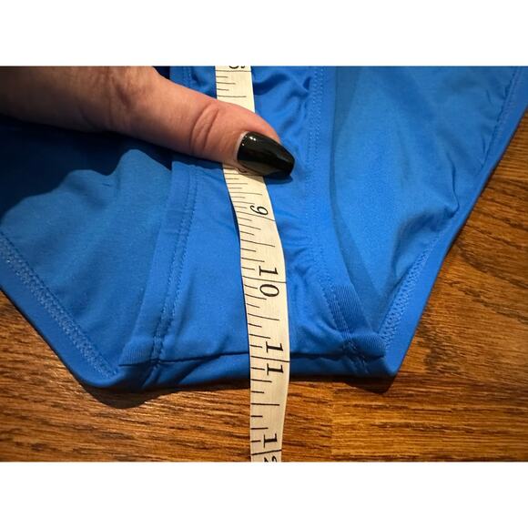 La Blanca Women's Island Goddess Shirred Bikini Bottom Blues Size 14 NWT - Picture 8 of 8